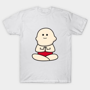 International yoga day with cute baby character T-Shirt